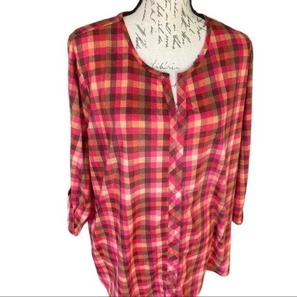 GREAT NORTHWEST INDIGO FALL COLORED BLOUSE